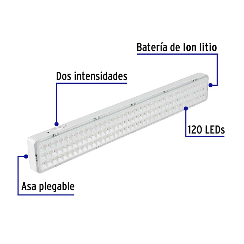 Lámpara de emergencia recargable Volteck LAE-120 - Miniatura 2
