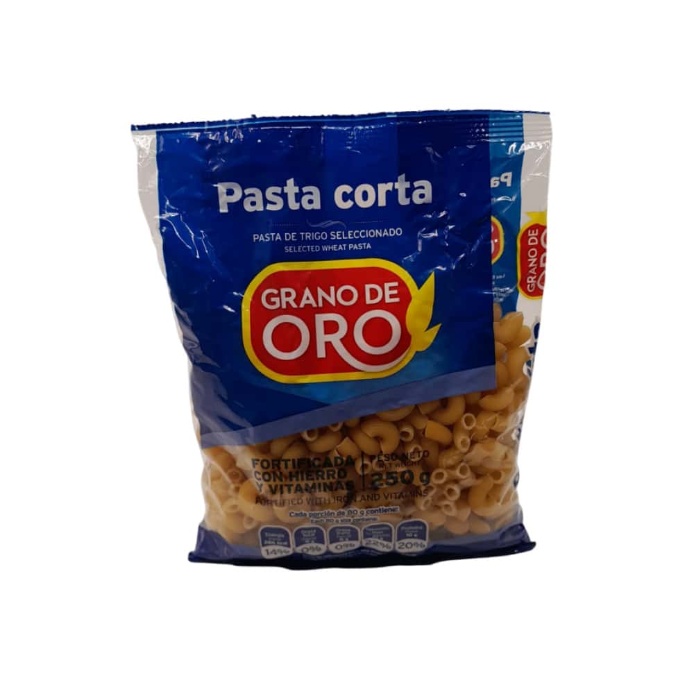 Pasta corta coditos Grano de Oro (250 g / 8.8 oz) - Miniatura 1