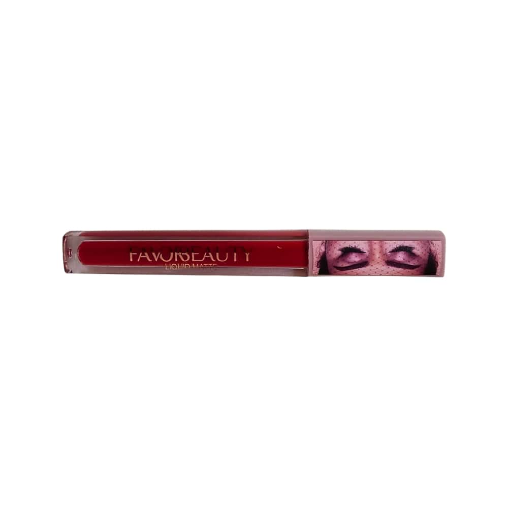 Sombra para ojos color rojo tomate mate Favor Beauty - Miniatura 2