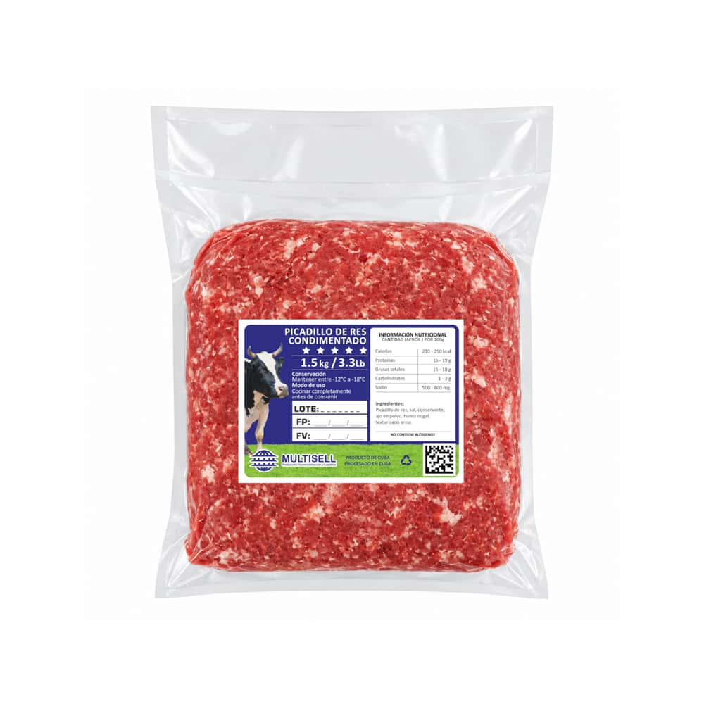 Picadillo de res condimentado Multisell (1.5 kg / 3.3 lb) - Miniatura 1