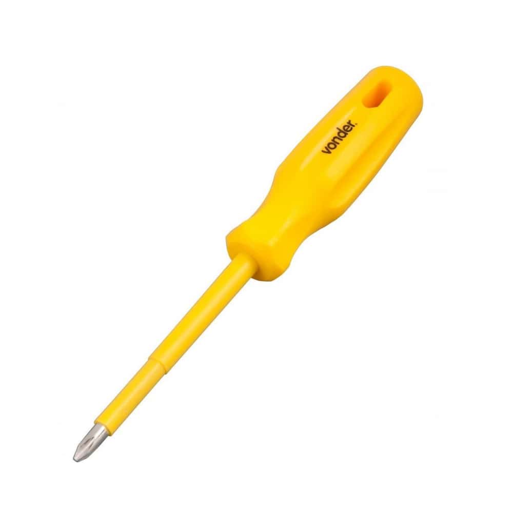 Destornillador de estria con mango aislado 1/4" x 6" Vonder - Miniatura 1