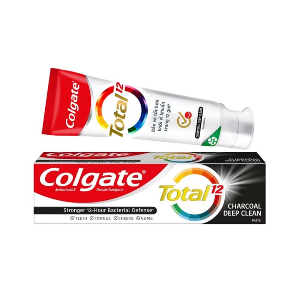 Pasta dental limpieza profunda carbón Total 12 Colgate (170 g / 5.99 oz) - Miniatura 1