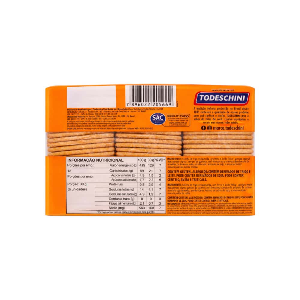 Galletas cream cracker Todeschini (360 g / 12.7 oz) - Miniatura 2