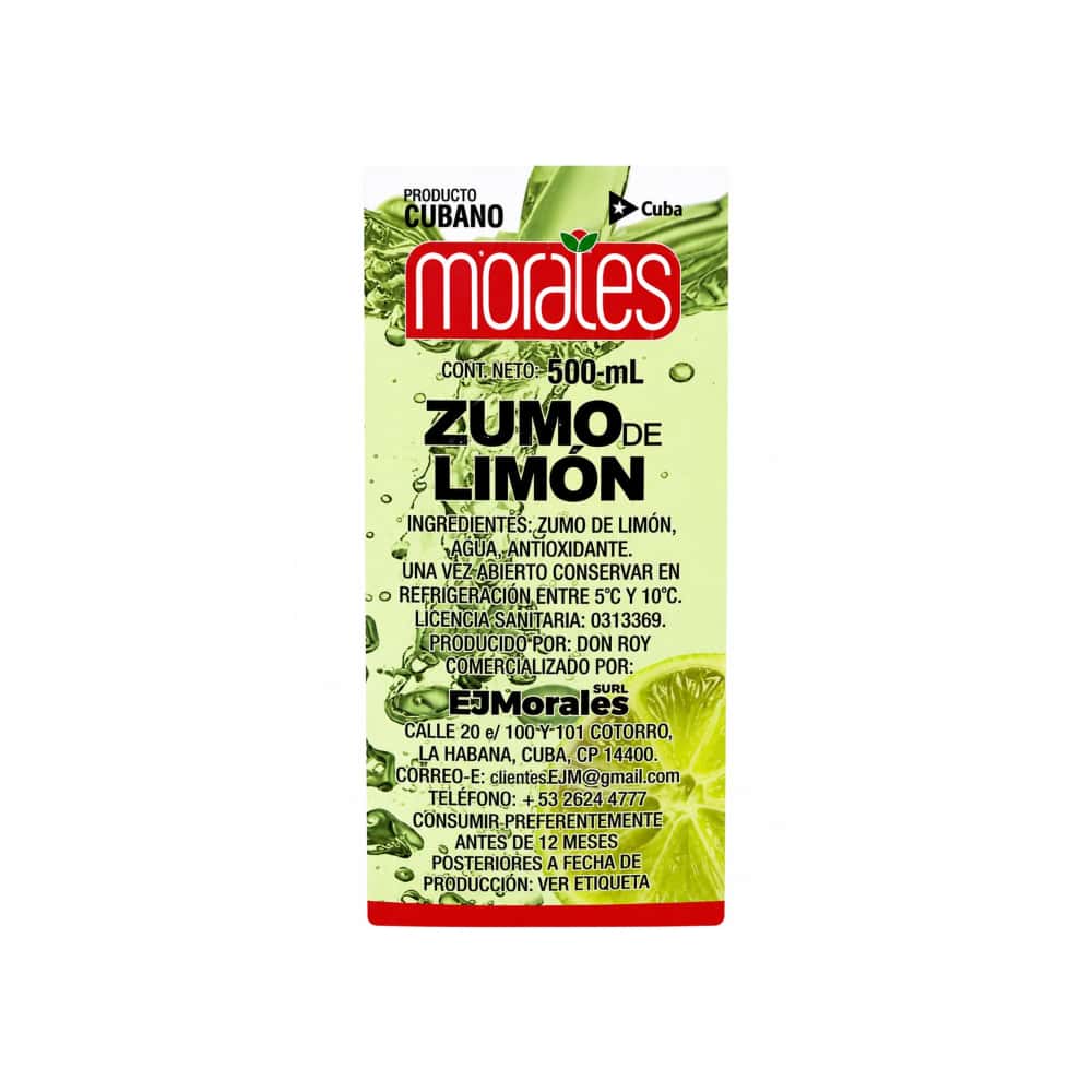 Zumo de limón Morales (500 ml) - Miniatura 2