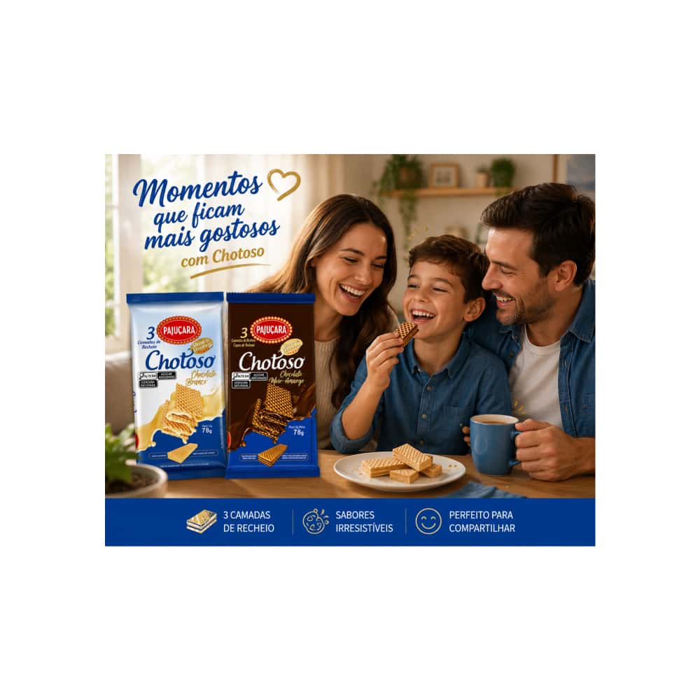Sorbetos rellenos de chocolate blanco Chotoso Pajucara (78 g / 2.75 oz) y sorbetos rellenos de chocolate semi-amargo Chotoso Pajucara (78 g / 2.75 oz) - Miniatura 4