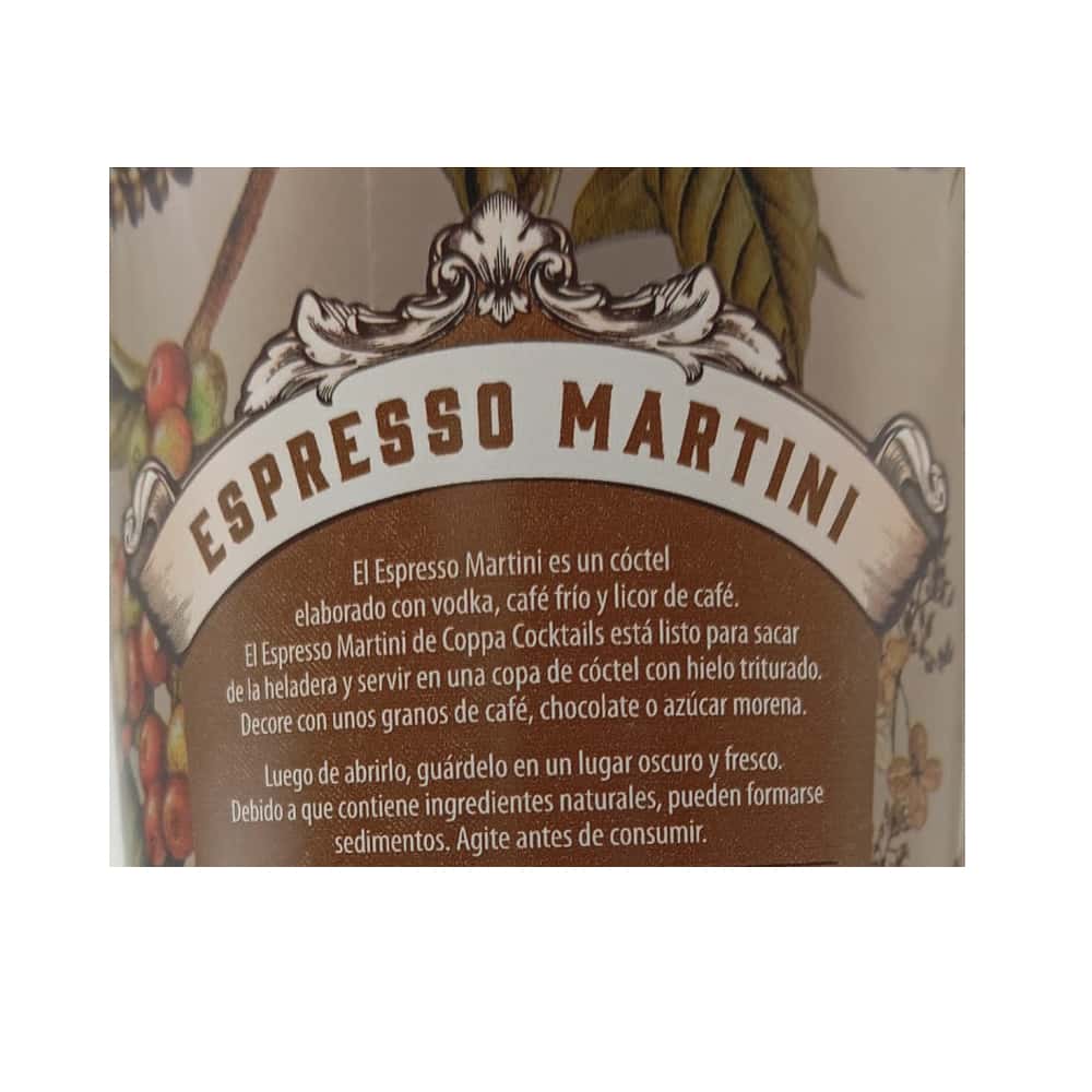 Coctel a base de alcohol -Espresso Martini- Coppa Cocktails (700 ml) - Miniatura 3