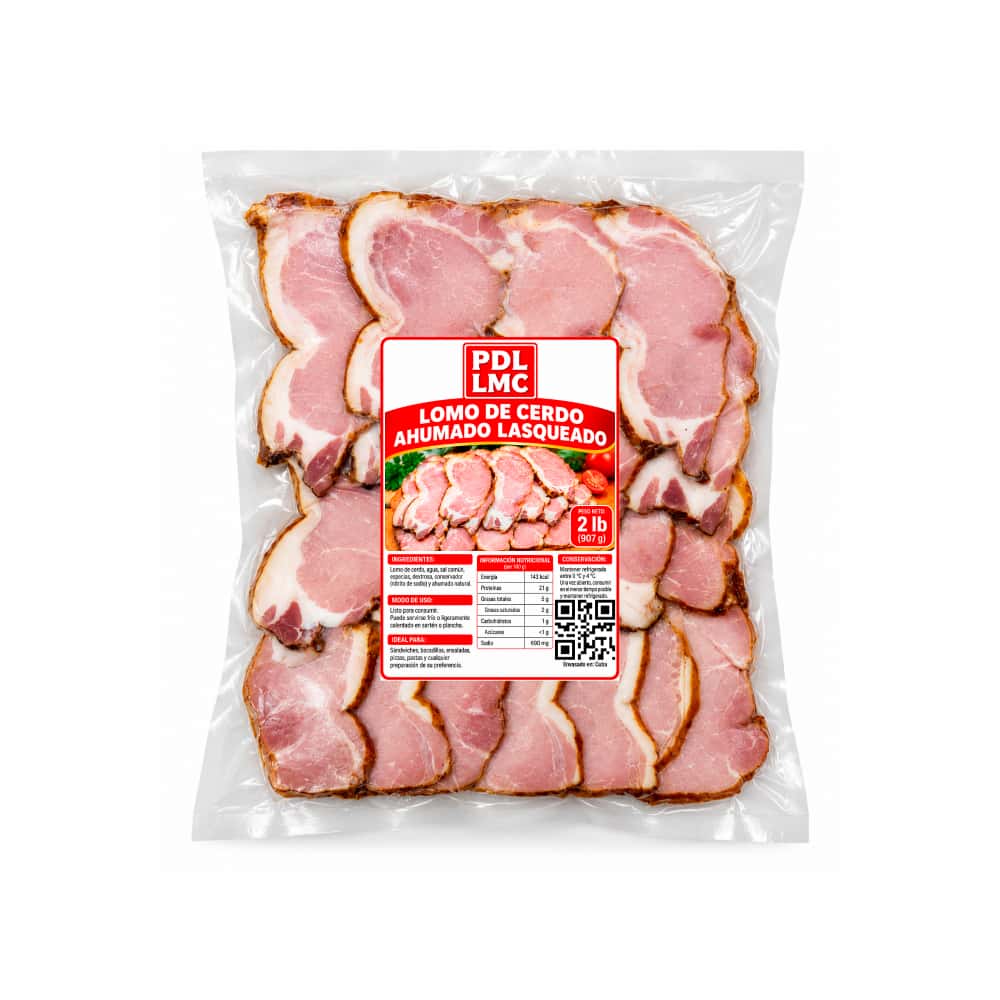 Lomo de cerdo ahumado lasqueado PDL LMC (907 g / 2 lb) - Miniatura 1