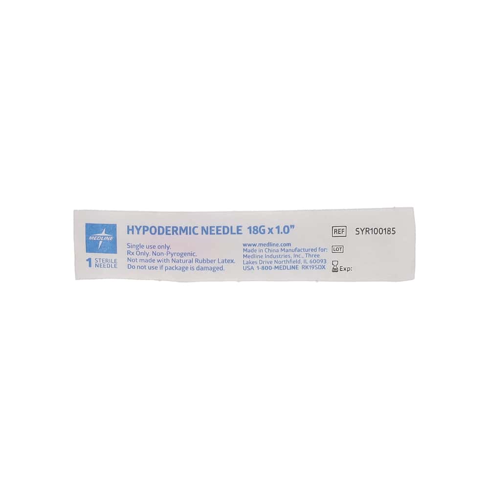 Aguja hipodérmica para inyección 18 g / 1.0" Medline - Miniatura 6