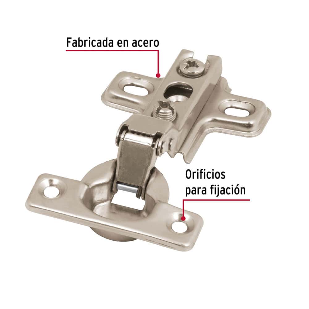 Bisagras bidimensionales de 95° /cobertura media. - Miniatura 4