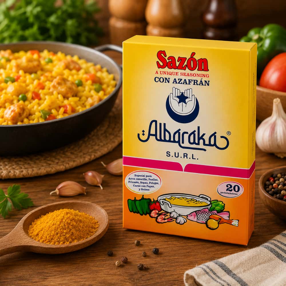 Sazón con azafrán Albaraka (100 g / 3.52 oz) - Miniatura 4
