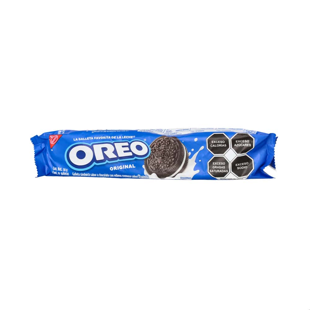 Galletas sándwich sabor a chocolate con relleno cremoso sabor vainilla Oreo (114 g / 4.02 oz) - Miniatura 1