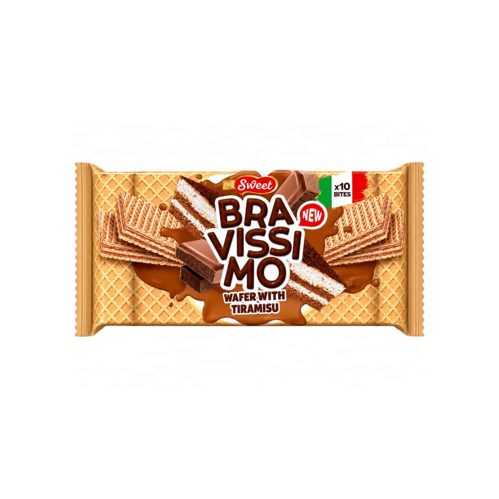 Oblea con tiramisú Bravissimo Pro Sweet (50 g / 1.76 oz) - Miniatura 1