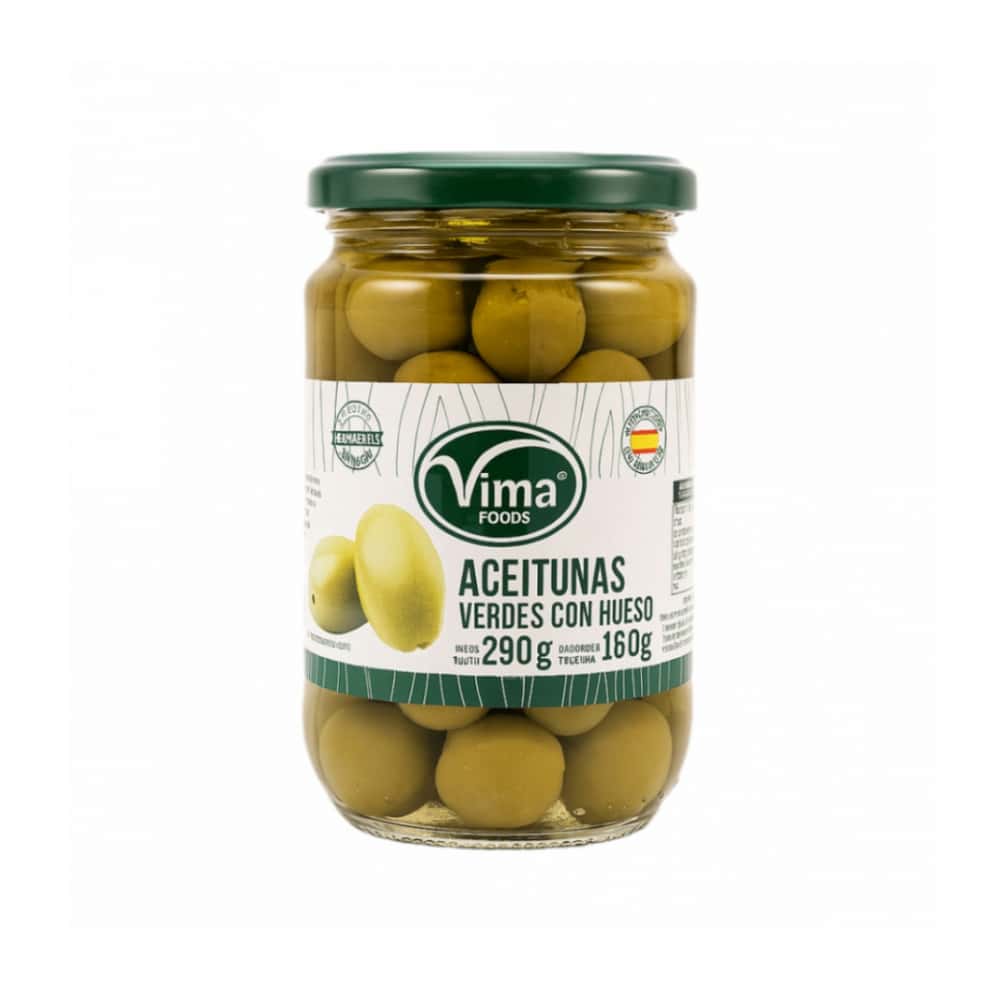 Aceitunas verdes con hueso Vima Foods (290 g / 10.23 oz) - Miniatura 1
