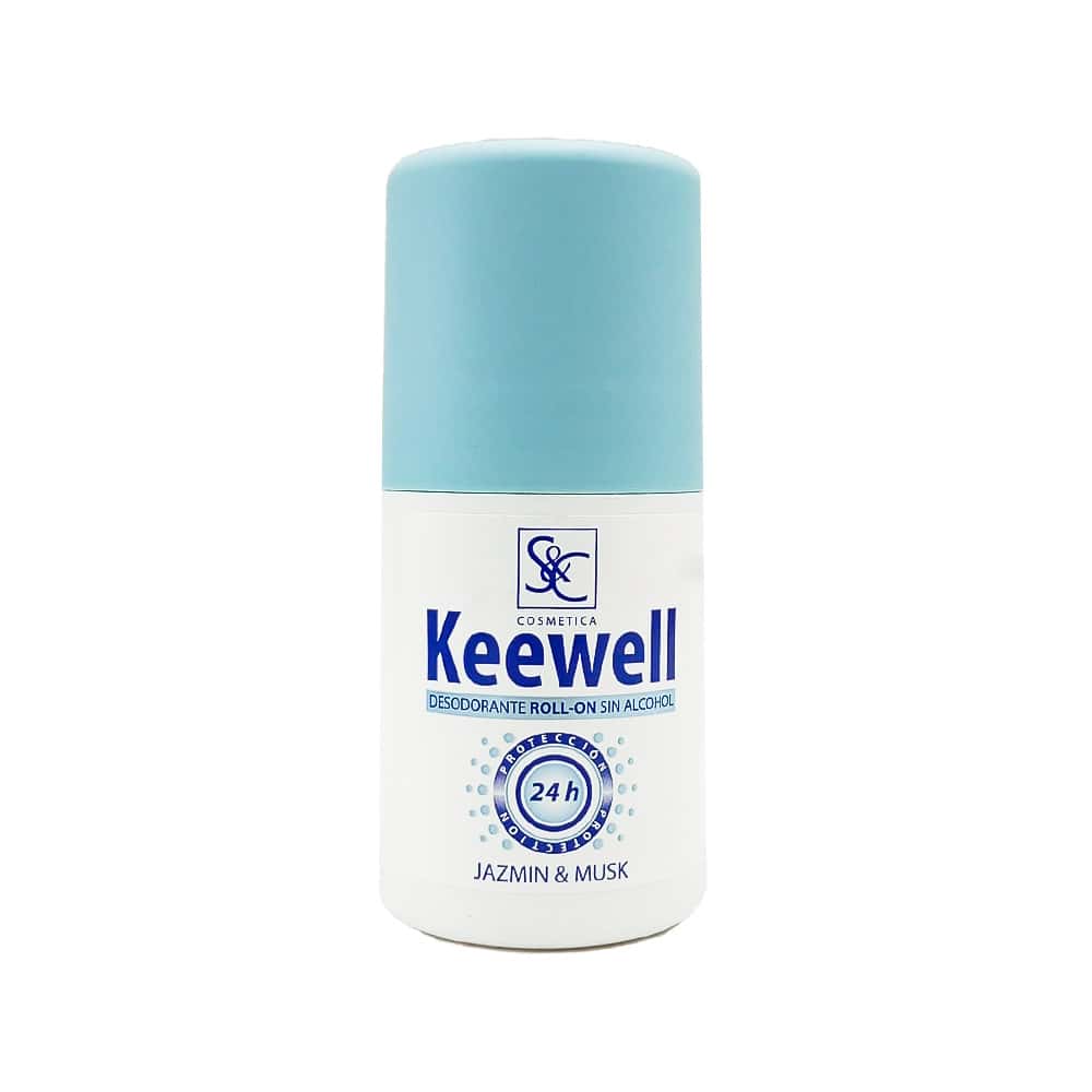 Desodorante roll-on sin alcohol jazmín y almizcle Keewell (90 ml) - Miniatura 1