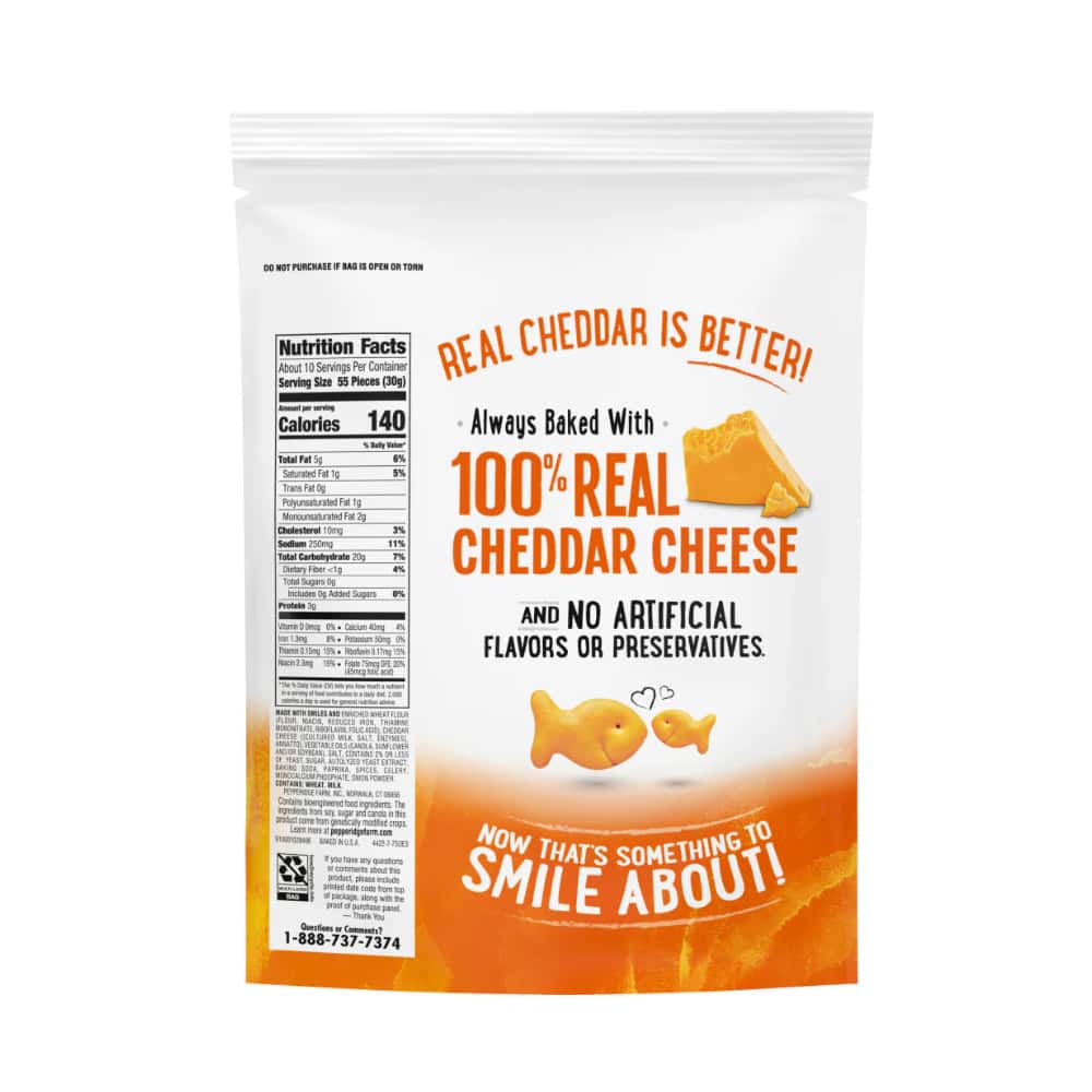 Galletas horneadas con queso cheddar en forma de peces dorados Goldfish (28 g) - Miniatura 2