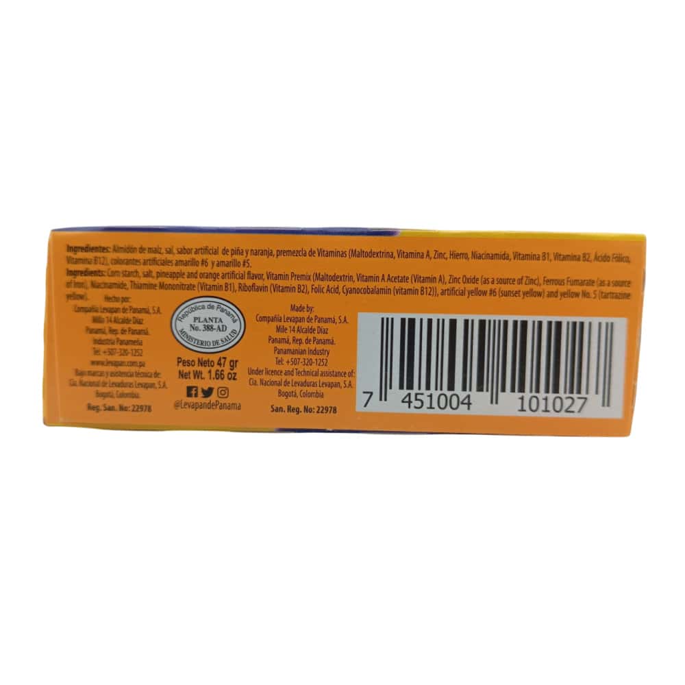 Crema de maicena de naranja piña Levapan (47 g / 1.66 oz) - Miniatura 2