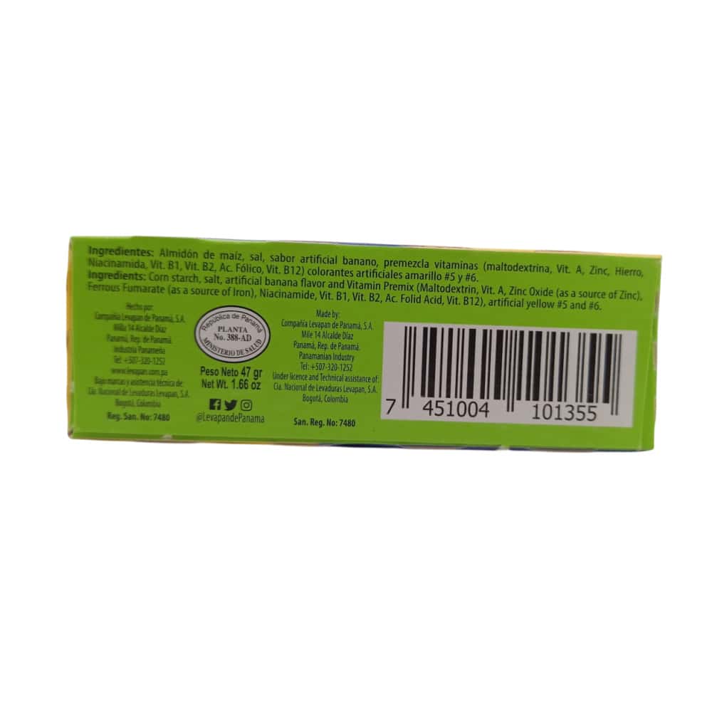 Crema de maicena sabor banana Levapan (47 g / 1.66 oz) - Miniatura 2