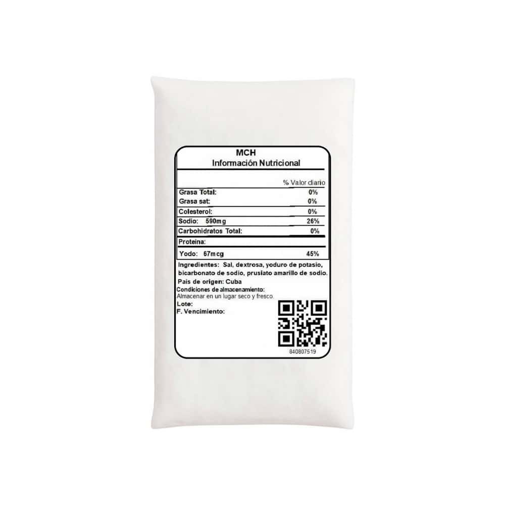 Sal fina yodada MCH (454 g / 1 lb) - Miniatura 3
