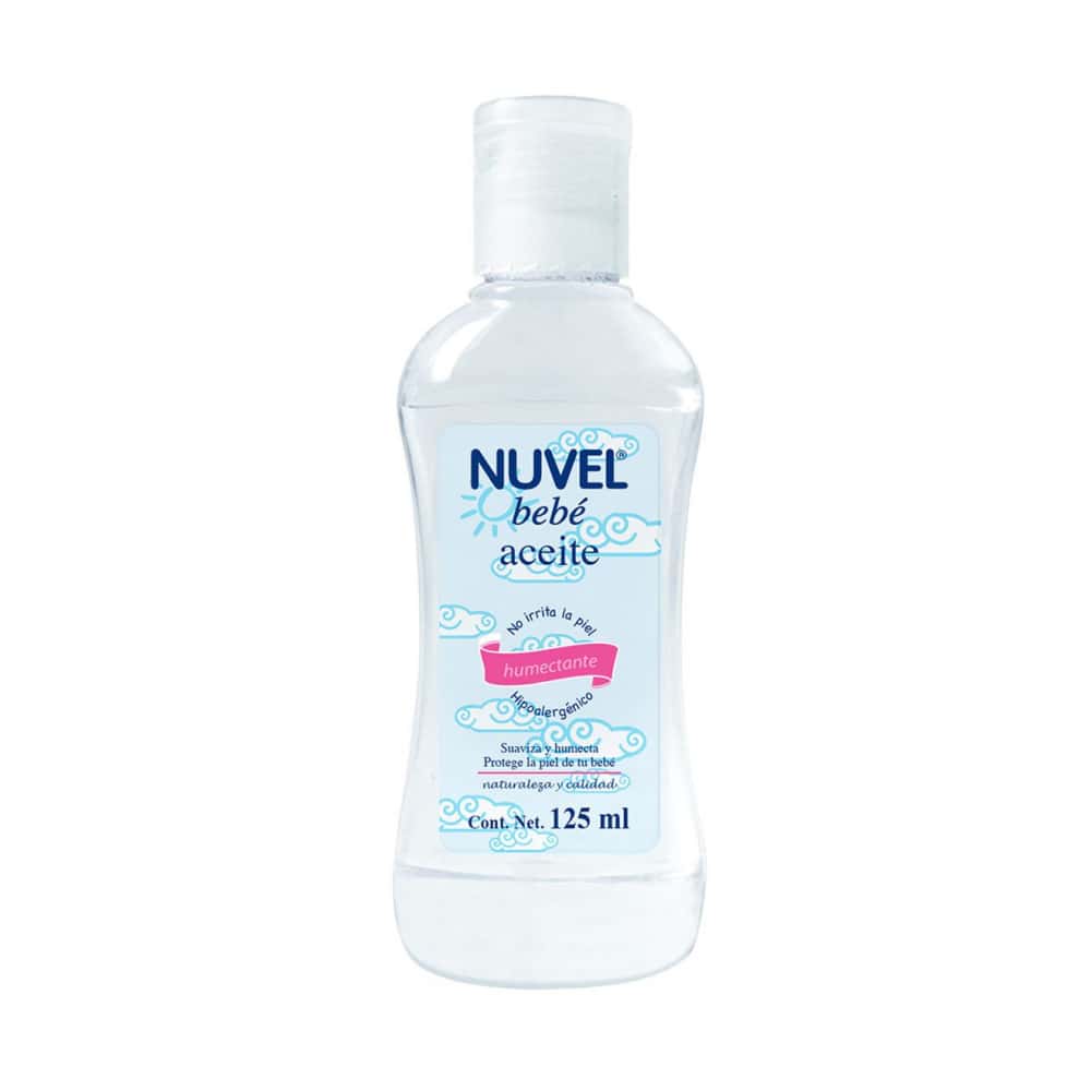 Aceite para bebé hipoalergénico humectante Nuvel (125 ml) - Miniatura 1