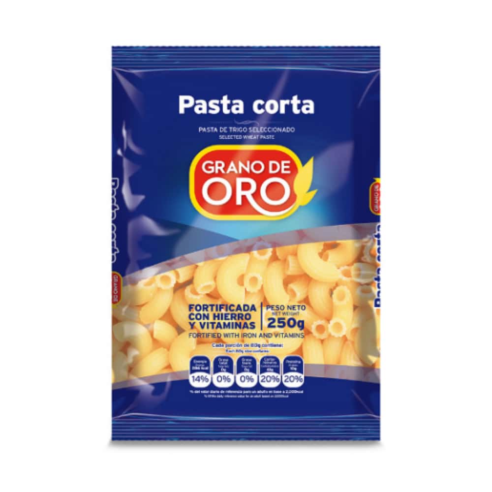 Pasta corta coditos Grano de Oro (250 g / 8.8 oz) - Miniatura 5