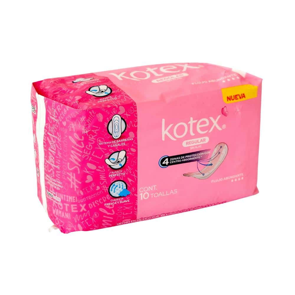 Intimas anatómica sin alas Kotex (10 U) - Miniatura 5