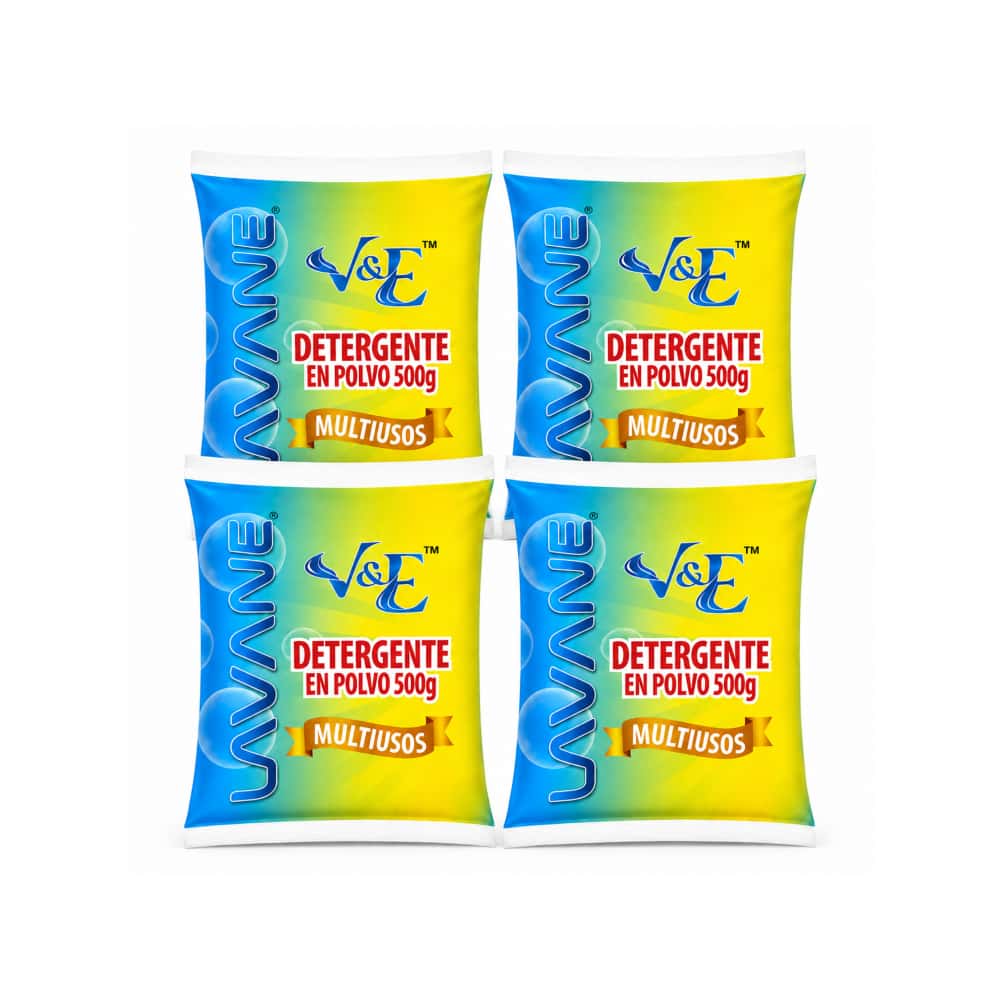 Detergente en polvo multiuso con aroma floral Lavane (4 x 500 g / 1.1 lb) - Miniatura 1