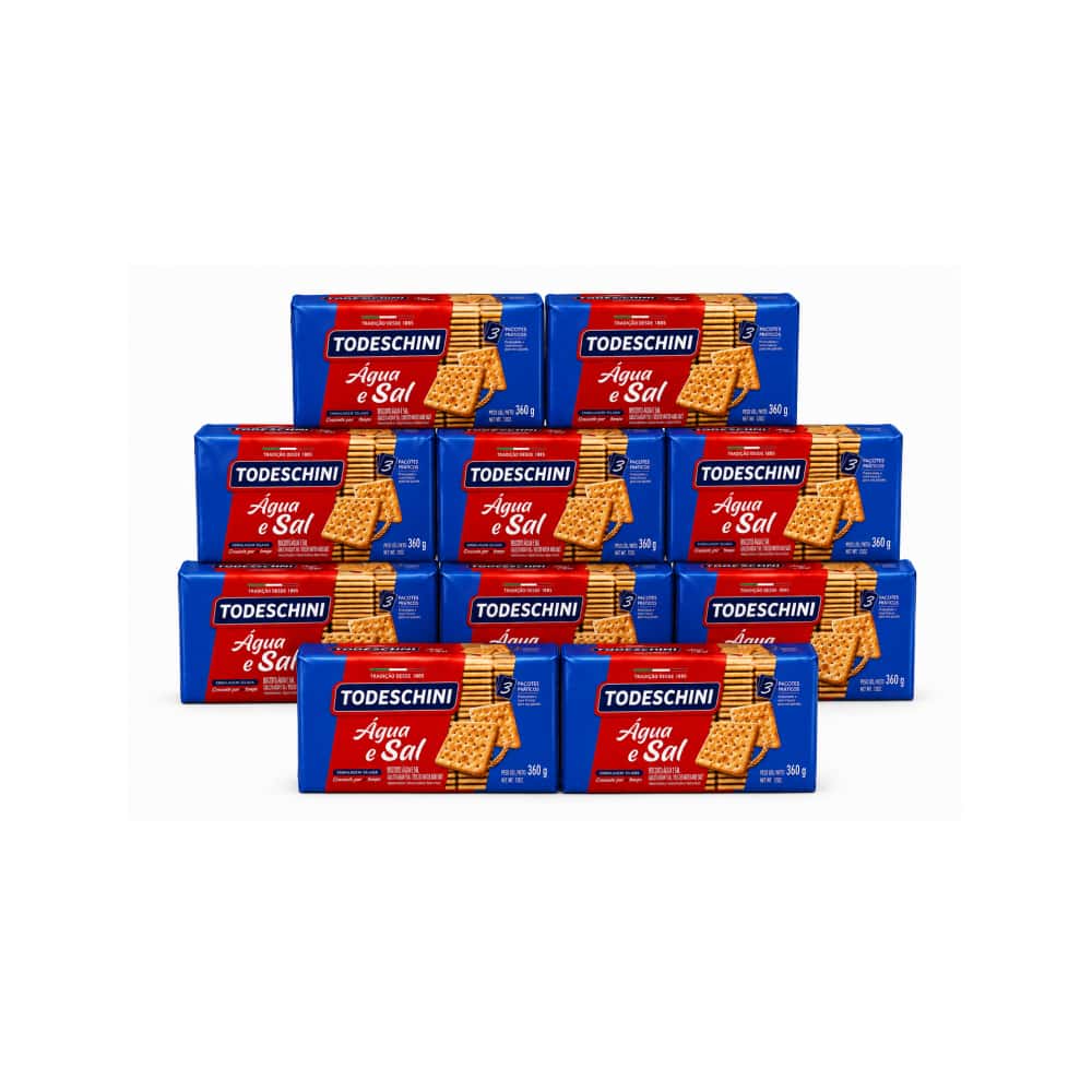 Galletas agua y sal Todeschini (10 x 360 g / 12 oz) - Miniatura 1