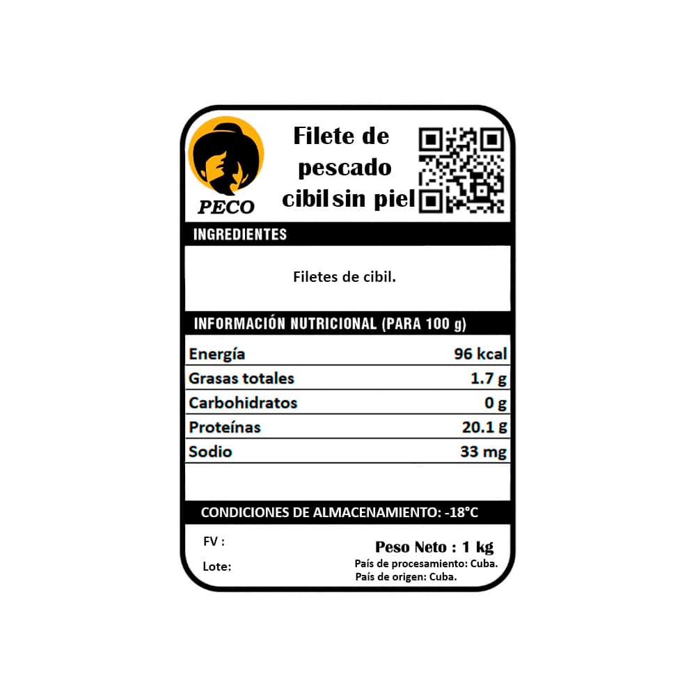 Filete de pescado cibil sin piel Peco (1 kg / 2.2 lb) - Miniatura 3
