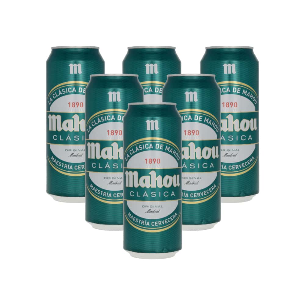 Cerveza Mahou Clásica (6 x 500 ml) - Miniatura 1