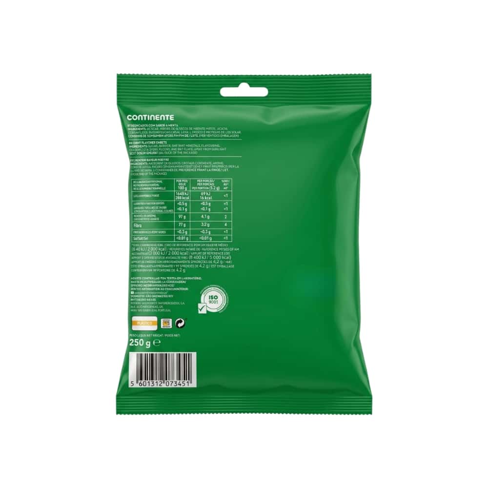 Caramelos de mentol Continente (250 g / 8.82 oz) - Miniatura 2
