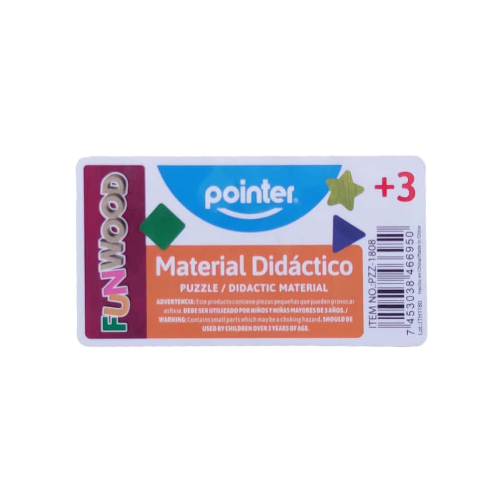 Rompecabezas didáctico de formas Pointer - Miniatura 4