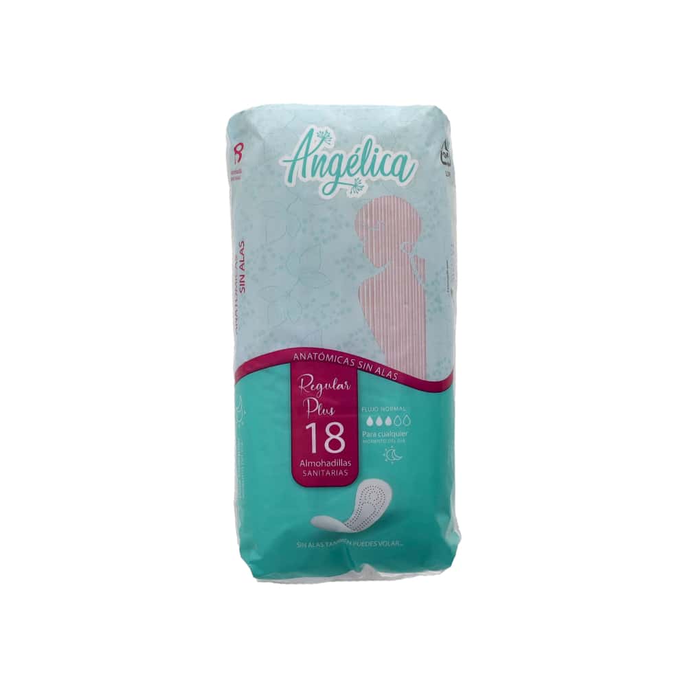 Almohadillas sanitarias anatómicas sin alas Angélica (18 U) - Miniatura 2