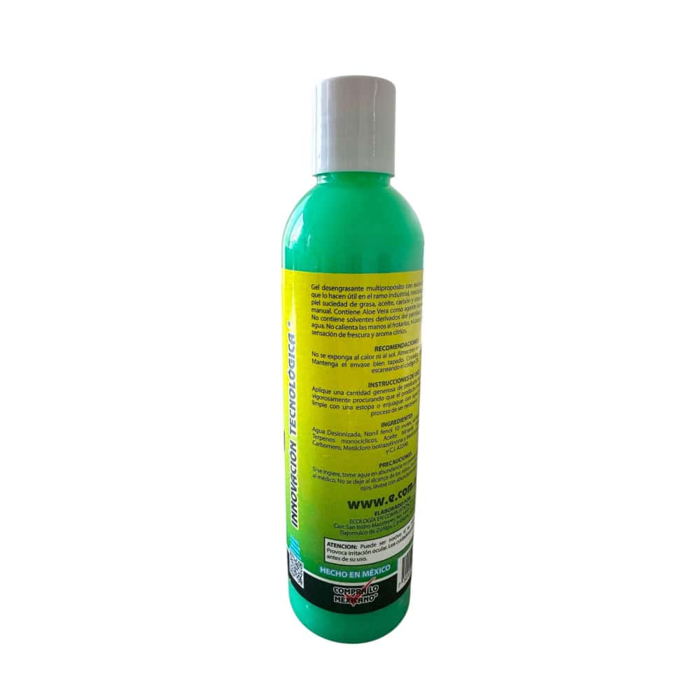 Gel desengrasante para manos con aloe vera ECOM ECO-113-S (250 g / 8.82 oz) - Miniatura 2