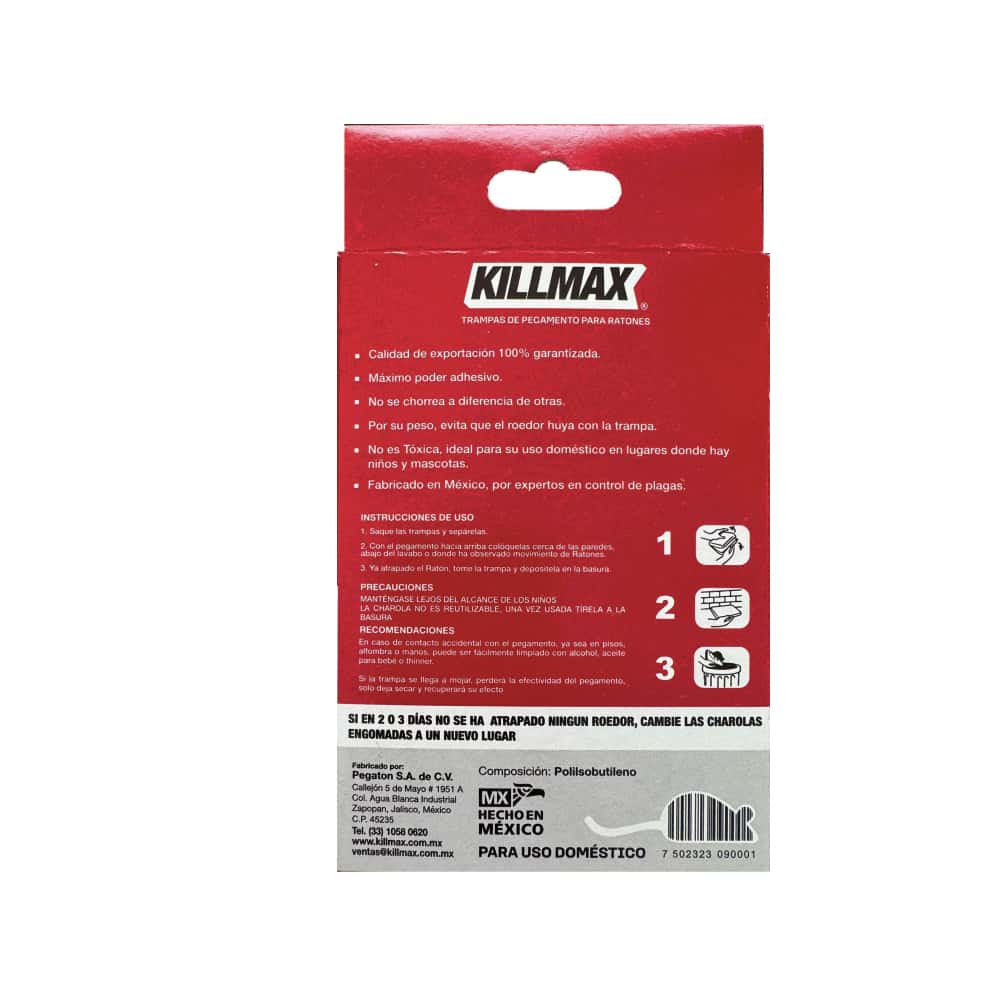 Trampas de pegamento pequeñas para ratones Killmax (2 U) - Miniatura 2