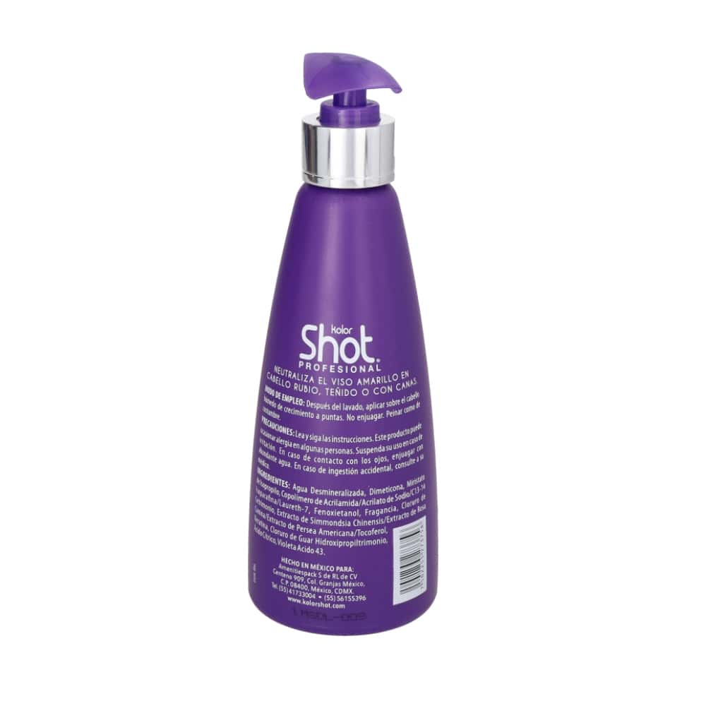 Crema de tratamiento matizador para cabello rubio o teñido Kolor Shot (300 ml) - Miniatura 2