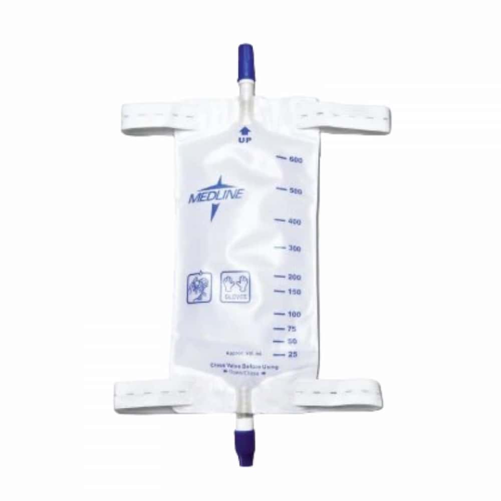 Bolsa colectora de orina con tela en la parte posterior para la pierna 600 ml / 20 oz Medline - Miniatura 1