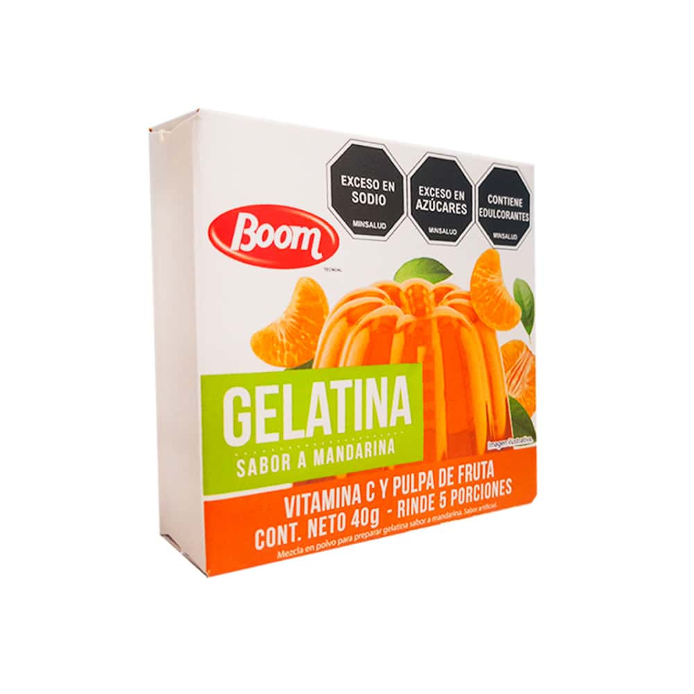Gelatina sabor a mandarina Boom (40 g / 1.4 oz) - Miniatura 2