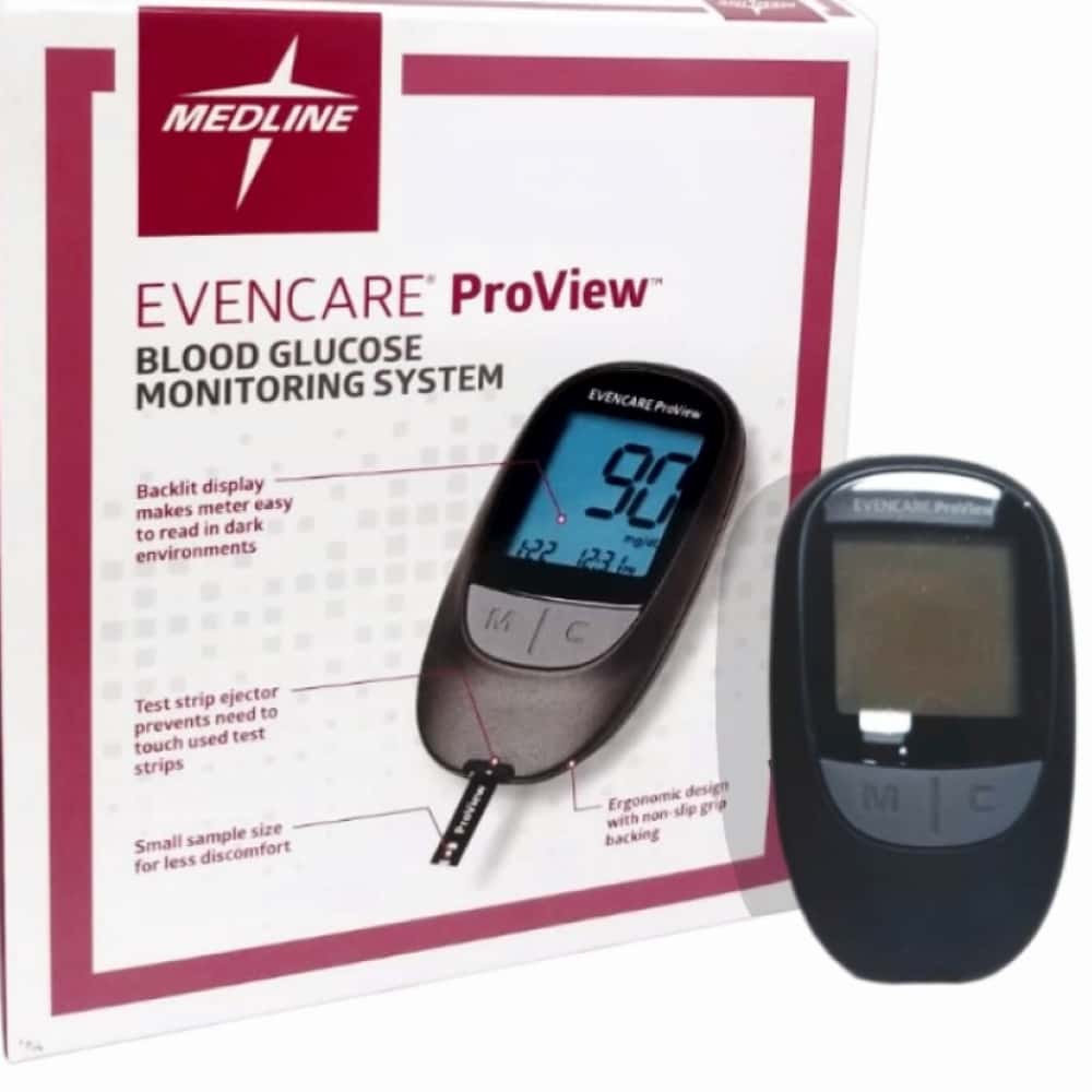 Sistema de monitorización de glucosa en sangre EvenCare ProView Medline (1 unidad) - Miniatura 1