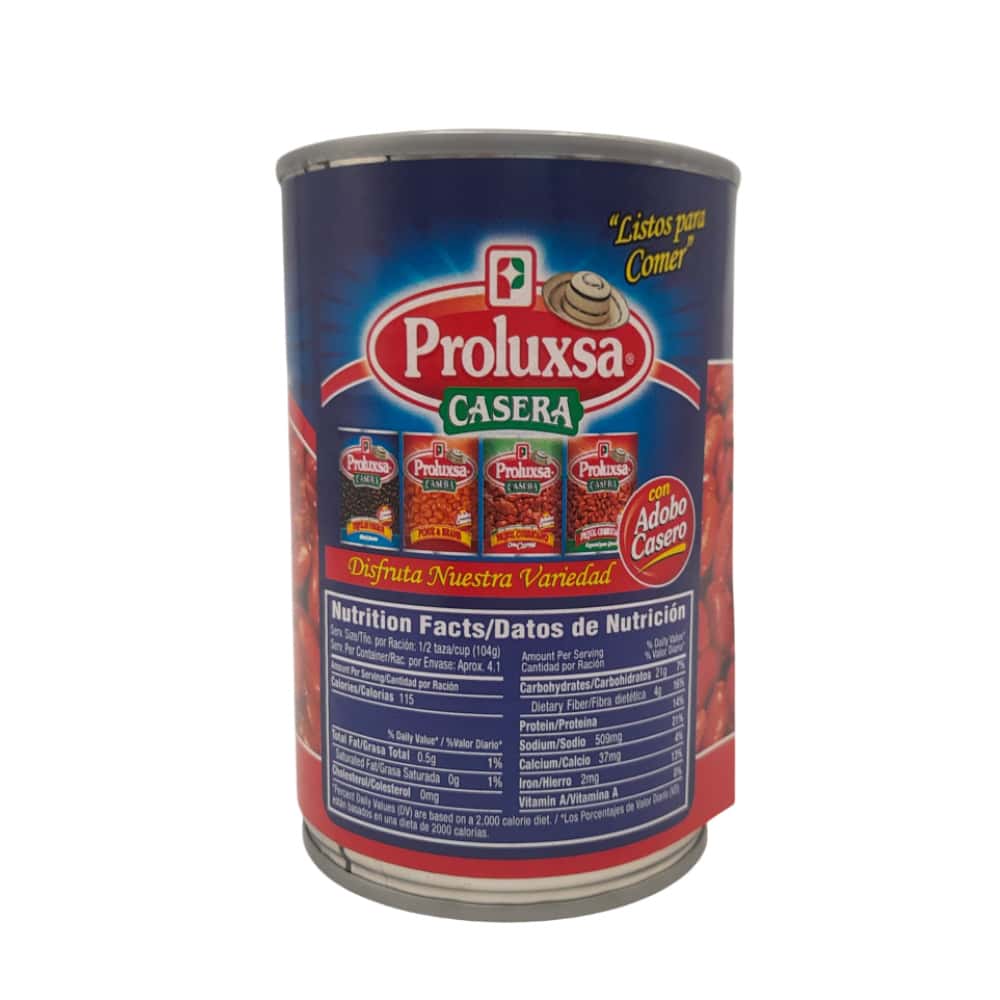 Frijol rojo con adobo casero Proluxsa (425 g / 15 oz) - Miniatura 2