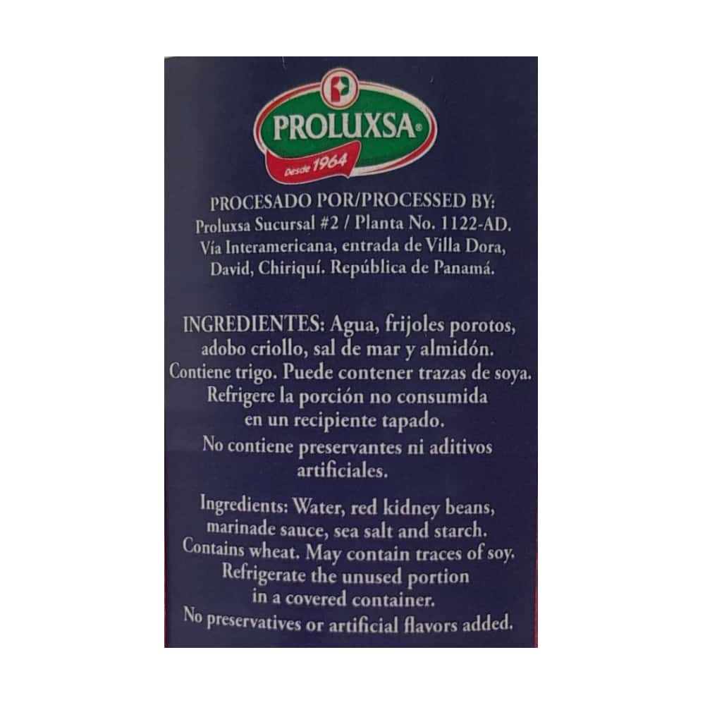 Frijol rojo con adobo casero Proluxsa (425 g / 15 oz) - Miniatura 3