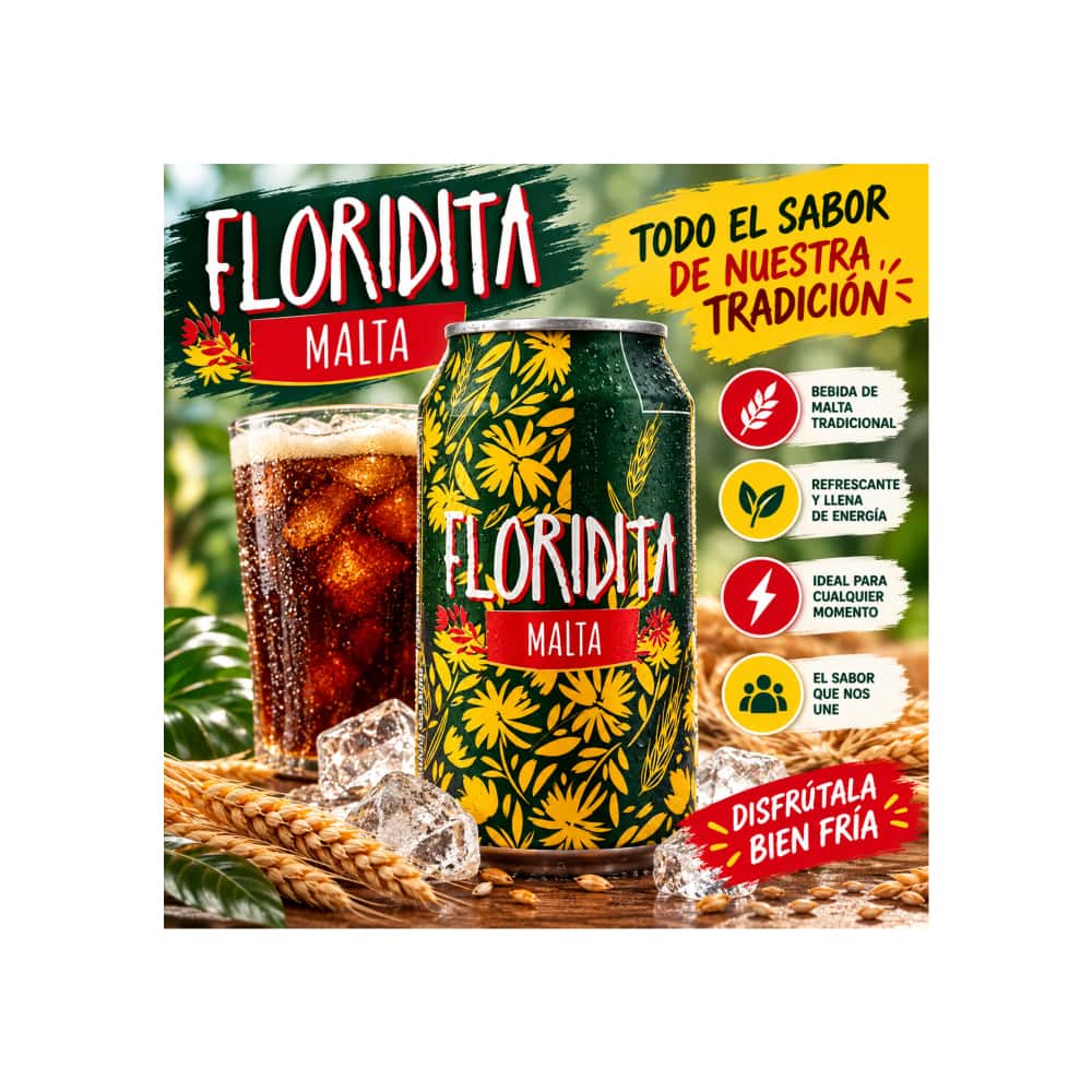 Malta Floridita (24 x 330 ml) - Miniatura 4
