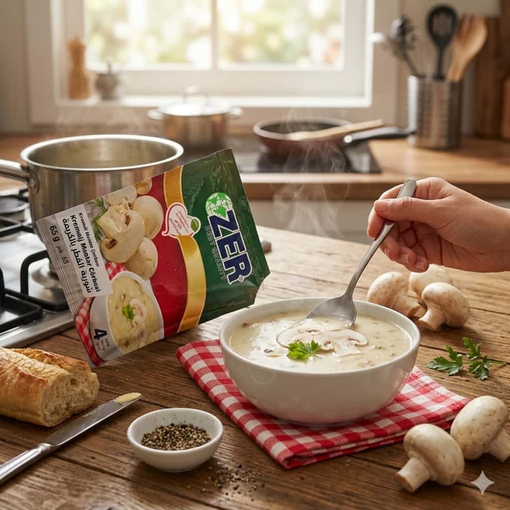 Sopa cremosa de champiñones Zer (65 g / 2.29 oz) - Miniatura 5
