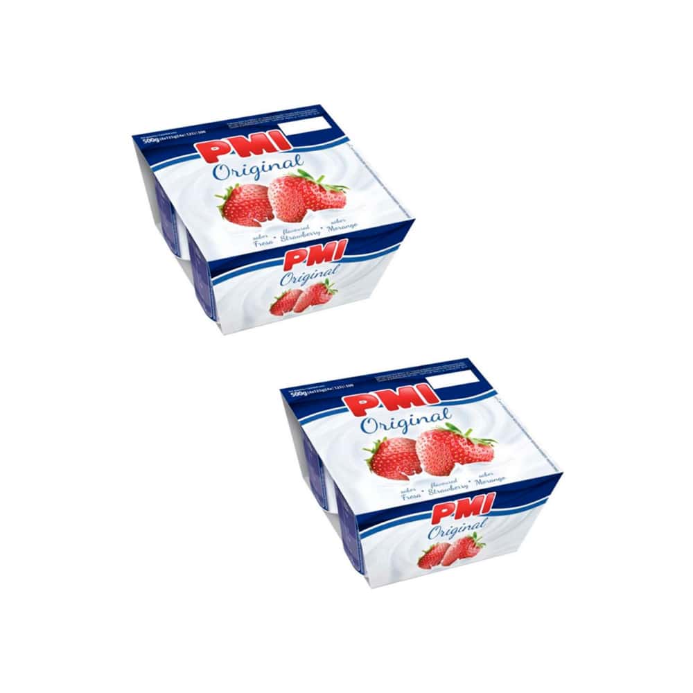 Yogurt sabor fresa Original PMI (8 x 120 g / 4.23 oz) - Miniatura 1