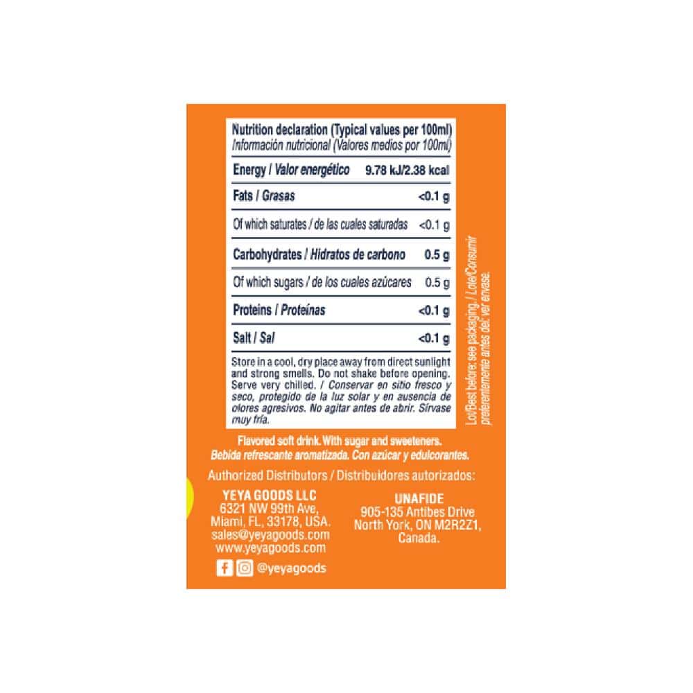 Refresco gaseado de naranja YEYA (1.5 L / 50.7 fl oz) - Miniatura 3