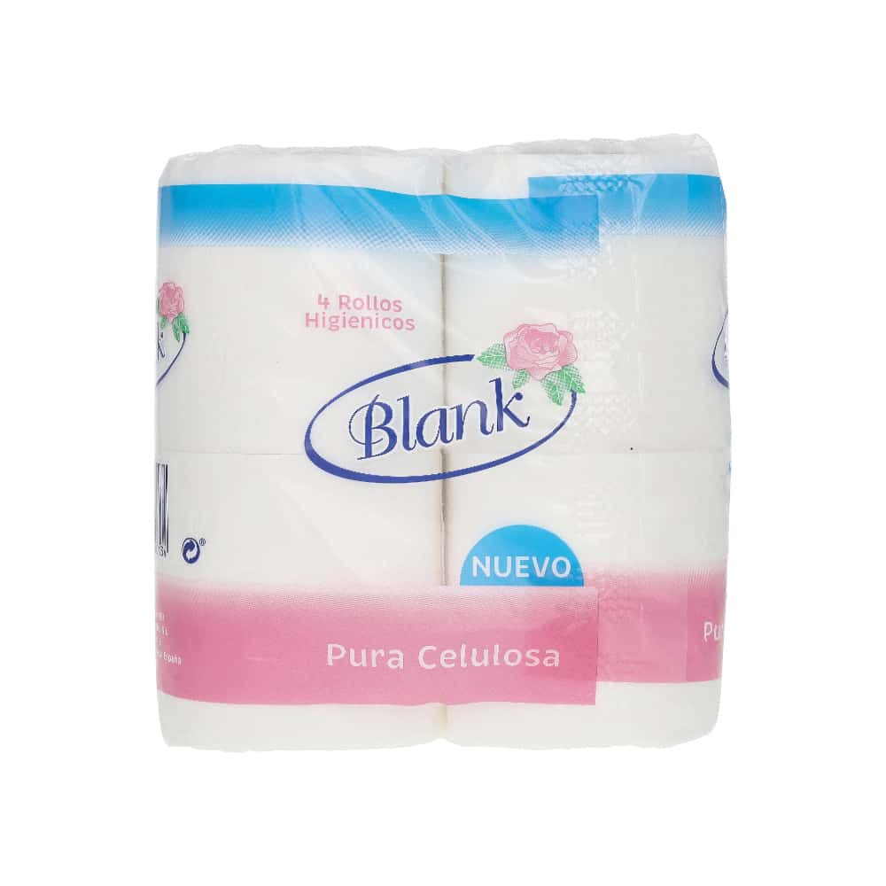 Papel higiénico de pura celulosa Blank (4 U) - Miniatura 1