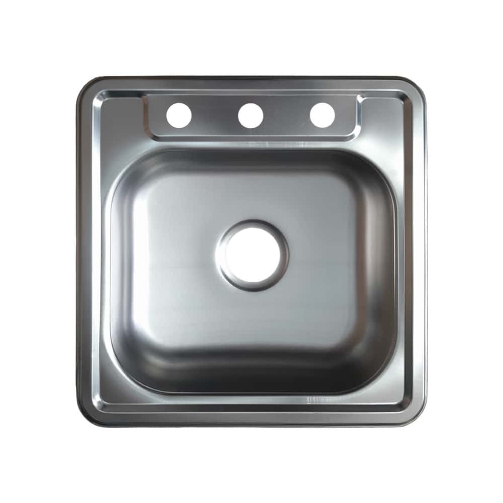 Fregadero de acero inoxidable 49 cm x 49 cm Estone - Miniatura 1