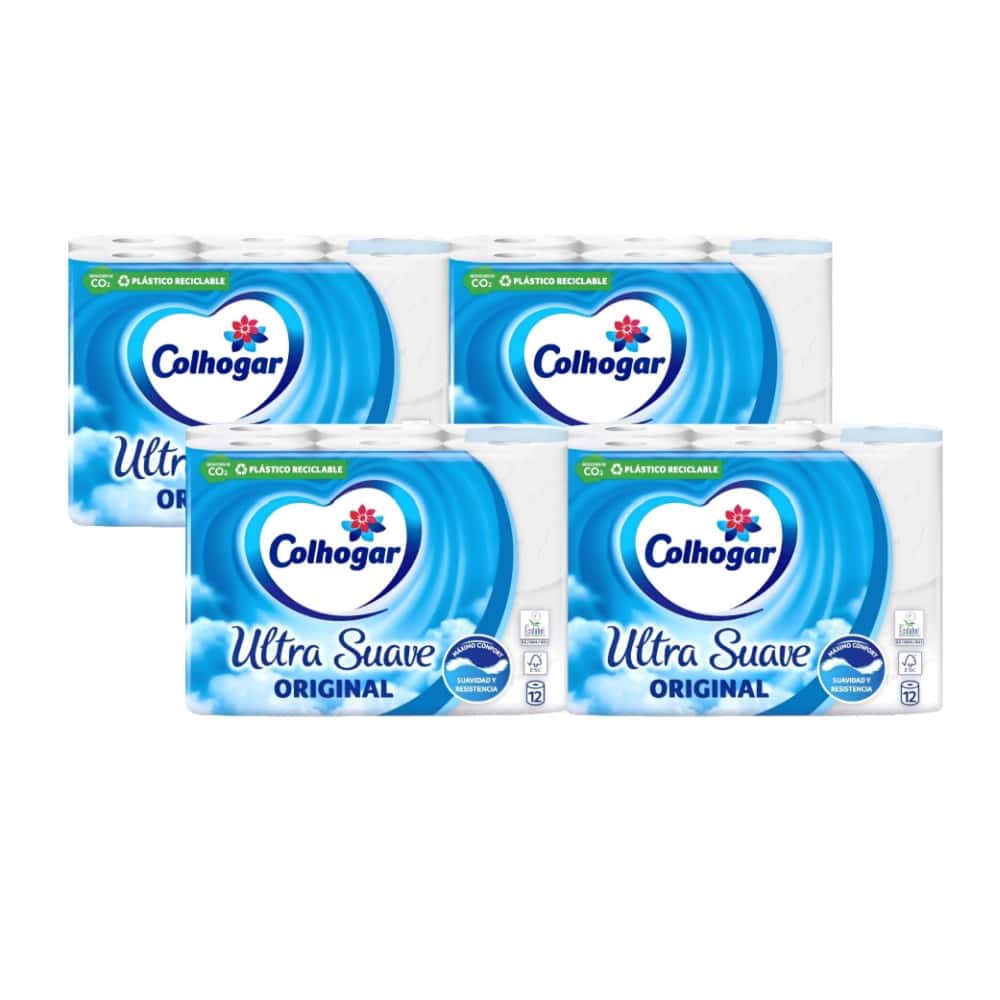 Papel sanitario Colhogar (4 x 12 U) - Miniatura 1