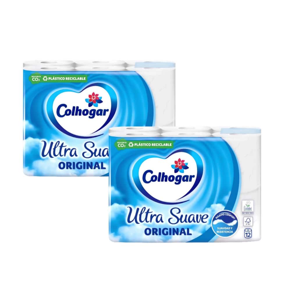 Papel sanitario Colhogar (2 x 12 U) - Miniatura 1