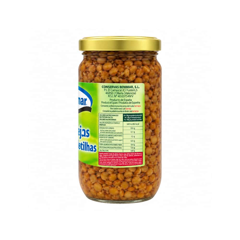 Lentejas cocidas Benimar (290 g / 10.2 oz) - Miniatura 2