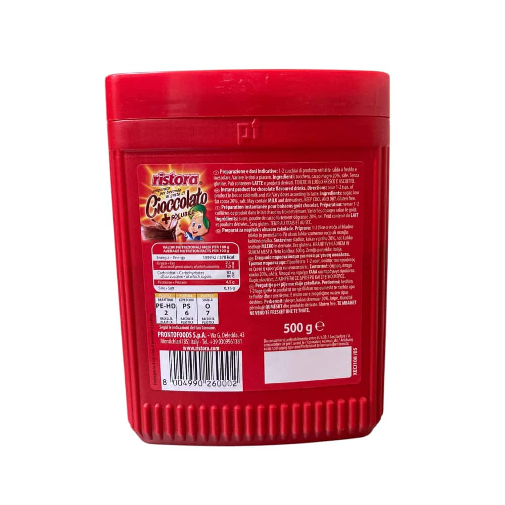 Chocolate soluble Ristora (500 g / 1.10 lb) - Miniatura 2